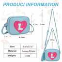 Birthday Gifts for Girl Initial Girls Purse Toddler Purse Kids Purses Toddler Girl Gifts Heart Purses for Girls Blue L