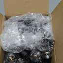 Brightown Outdoor String Lights, 80FT 40+2 G40 Bulbs Shatterproof Patio Lights, IP65 Waterproof Dimmable Hanging Connectable Globe LED Outdoor Lights for Backyard, Bistro, Porch, Deck, Balcony (Black)