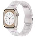 V-MORO Resin Bands Compatible with Apple Watch Series 11/10/9/8/7 Band Starlight Buckle Fashion Lightweight Bracelet Strap Compatible iwatch Series SE/6/5/4/3/2/1(Pearl White,42mm/41mm/40mm/38mm)