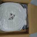 Fire Hose, 2" ID X 100 FT, Single Jacket EPDM Lined, 750 PSI Burst Pressure, Industrial Fire Hose with M F NST/NH Aluminum Couplings