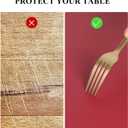 Wine Red Plastic Table Cover Protector, 36" x 72" Waterproof Easy Flat PVC Desk Pad Mat, 1.5mm Thick Rectangle Vinyl Table Top Protector for Dining Room Table, Office, Dresser