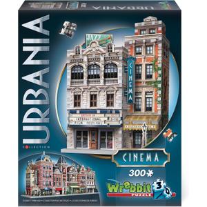 Wrebbit3D Cinema 3D Puzzle | Urbania Collection | 300 Jigsaw Puzzle Pieces | Charming and Unique Streetscape of a Small Town