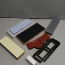 Intelitopia Complete Knife Sharpening Stone Set  Dual Grit Whetstone 400/1000 3000/8000 Knife Sharpener with Leather Strop, Flattening Stone, Bamboo Base, 3 Non-slip Rubber Bases & Angle Guide