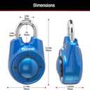Master Lock 1500iD Set Your Own Directional Combination Padlock, Blue