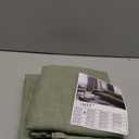 LAMIT Linen Blended Curtains 72 inch for Bedroom, Linen Textured Light Filtering Drapes Bronze Grommet Boho Neutral Panels for Farmhouse/Living Room, 2 Panels, 52 x 72 Inch, Sage Green