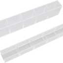 Yosoo Acrylic Straw Holder Storage, Organizer for Kitchen, Counters, and Cupboards with Transparent Adhesive, No Drilling Required