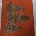 Lanpn Christmas Welcome Natural Coir Door Mat, Merry Christmas Tree Large Coco Front Door Outdoor Doormat Outside Entrance Porch Non Slip Rubber Rug Winter Xmas Farmhouse Decor (Red, 36x24 inch)