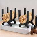 2 Set Cute Handmade Palo Santo Holder Incense Holder for Sticks Wiccan Altar Burner for Palo Santo Handcrafted Incense Storage with Matches for Meditation Home Decor, Not Include Sticks