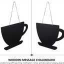 BESPORTBLE Hang-Style Blackboard Message Board - Mini Chalkboard for Home Decor Easy to Hang with Lanyard Ideal for Notifications and Graffiti Art 11.8 X 7.9 X 0.4 Inches