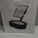 Pillow Tablet Holder Mount, Tablet Pillow Stand for Bed Lap Sofa with Adjustable Arm for Tablets & Phones 4-13", iPad Pro Air Mini, Kindle, Galaxy Tab, iPhone (Soft Leather Material, Black)