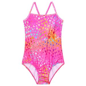 WhizBuzz Swimsuits for Girls 2T 3T Pink Swimwear One-Piece Toddler