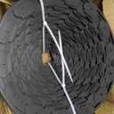 AGTEK 118FT Plastic Landscape Edging Kit 2inch Height No-Dig Garden Edging Border Lawn Edging Roll for Flower Bed Lawn Yard, Black, with 72 Anchoring Spikes