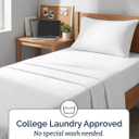 Twin XL Size 3 Piece Sheet Set - Comfy Breathable & Cooling Sheets - Hotel Luxury Bed Sheets for Women & Men - Deep Pockets, Easy-Fit, Extra Soft & Wrinkle Free Sheets - White Oeko-Tex Bed Sheet Set