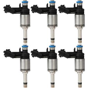 SCITOO 6Pcs 6 Holes Fuel Injectors fit for Buick for Enclave 3.6L 2012-2017, for Chevy for Traverse 3.6L 2012-2017, for GMC for Acadia 2012-2016, FJ1152 12663380 12634491