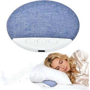 Pillow Speaker for Sleeping, Portable Under Pillow Speaker for Sleep, Meditation, Wireless Sleep Speaker, Wireless Sleep Aid with White Noise, Blue Tooth and Timer (B)