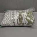 INK+IVY Imani 100% Cotton Single Panel Curtain Tufted Chenille Stripe Geometric Print Mid-Century Look Rod Pocket Top Drape for Living Room, Privacy Window Treatment for Bedroom, 50" W x 84" L, Green