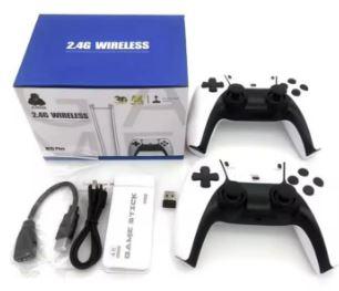 2.4G Wireless Game Controller Set, Dual Gamepad with USB Receiver, White and Black, Classic Game Console Support, 10 Simulator Compatible