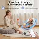 Baby Swing 3 in 1 Multifunctional Infant Rocker, Portable with Remote Control, 5-Point Seat Belt, 5 Auto Rocking, 3 Speed Timer, Electric with Music (0-12 Months) (Blue)
