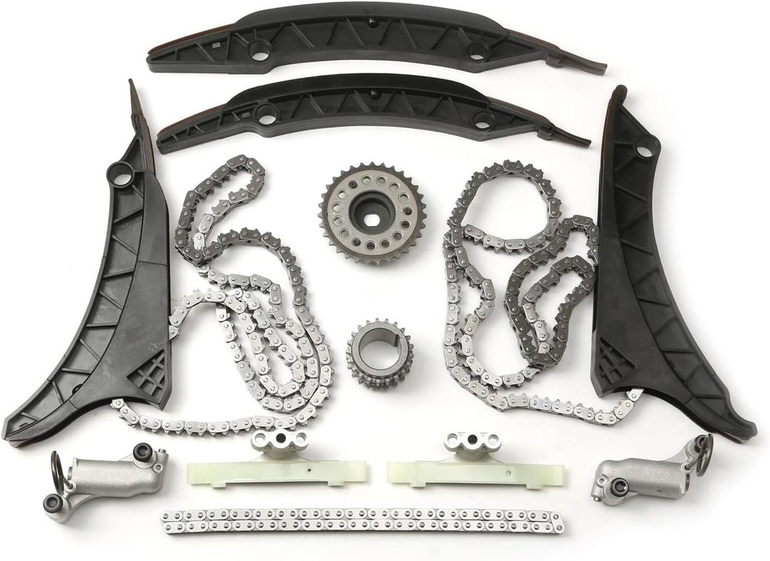 11317567500 Timing Chain Kit Camshaft Sprocket Fits for 550 650 750 X5 X6 ALPINA B7 N63B V8 Engine Timing Chain Parts Replace OE 11317567503S1 11317567500S1 11147574373 11317567503