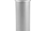 iDesign Freestanding Bathroom Toilet Paper Storage Holder with Lid for 3 Extra Rolls, Silver