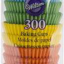 Wilton Standard Cupcake Liner Baking Cups, 300 Count, Rainbow Bright