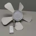 Ceiling Fans with Lights and Remote, Quiet Ceiling Fans with 5 Blades, 3 Color LED Dimmable, Low Profile Ceiling Fan with Light for Bedroom, Garage, Kitchen, Living Room, Patio (Pure White)