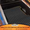 GEEDAR Heavy Duty Rubber Bed Mat for 2015-2026 Ford F-150 5.5 ft CrewCab Bed Liner, Includes 22-26 Lightning Crew/Super Crew, All Weather F-150 5.5 ft Bed Mat, Ford F150 Accessories, Black