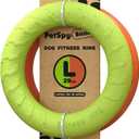 PetSpy Dog Ring Toy  Ring Puller for Outdoor Play, Floating Training & Fetch Toy for Throwing, Catching & Chewers  Durable EVA Flying Disc for Small, Medium & Large Dogs