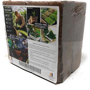UBICON Easy Use Coco Coir Organic Top Soil for Indoor/Outdoor Plants; 4 Bricks Expands to 10 Gallons, Excellent Aeration, Reduces Weed Growth, and Retains Water (4)