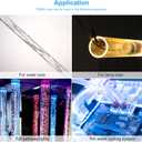 2 x MECCANIXITY Acrylic Pipe Clear Rigid Round Tube 9pcs 12mm(1/2") ID 15mm OD 6" for Lamps and Lanterns, Water Cooling System