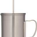 Snow Peak Titanium French Press - Ultralight Coffee Maker for Camping, Backpacking & Hiking - Camping Cookware Essential for Coffee Anywhere