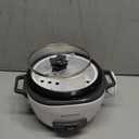 BLACK+DECKER Rice Cooker 6-Cup (Cooked) with Steaming Basket, Removable Non-Stick Bowl, White