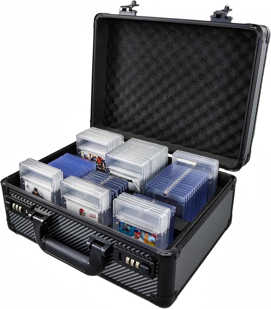Graded Card Storage Box, Trading Cards Case Storage, Toploader Card Storage Cases for Sports Cards Storage, Baseball Cards Case for 99+ Slabs or 350+ Toploaders