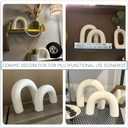 Defined Deco Ceramics Arch Decorative Objects,Neutral Home Decor for Shelves,Shelf Decor Aesthetic,Home Decorations for Living Room Decor,