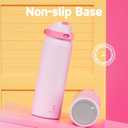 40 oz Insulated Water Bottle for Sports: Meoky Stainless Steel Water Bottle with 2-in-1 Straw and Spout Lid - Leak Proof, Cold for 24 Hours, Protective Silicone Base, BPA-Free for Women Gym, Blush