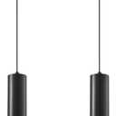 Modern Pendant Light Fixtures for Kitchen Island,2 Pack Black and Gold Pendant Light with LED Bulb,Minimalist Ceiling Hanging Light for Dining Room Bedroom Cafe Bar 5W 4000k