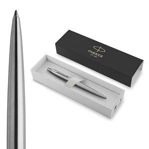 Parker Jotter Ballpoint Pen, Stainless Steel with Chrome Trim, Medium Point, Blue Ink - Smooth Writing, Sleek, Polished, Professional, Desk Essentials