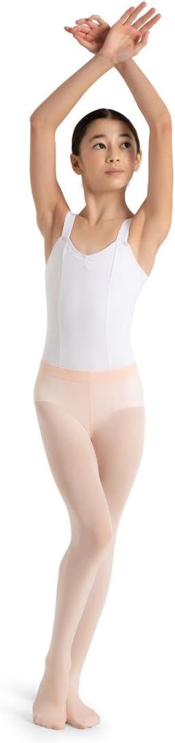 Capezio girls Ultra Soft Self Knit Waistband Tight (8-12, Ballet Pink)