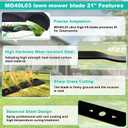 MO40L4413 Lawn Mower Blade Compatible with Greenworks