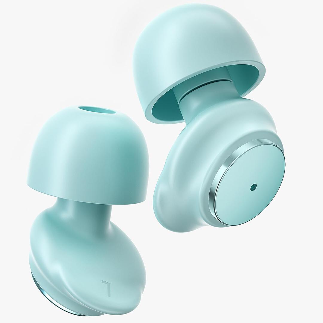 SwanChic Ear Plugs for Sleeping Noise Cancelling, 45dB Hearing Protection for Concerts Earplugs Noise Reduction Reusable Soft Silicone Ear Plugs for Snoring Airplanes Travel, Study with 5Pair Ear tips