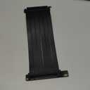 PCI-E 4.0 Riser Cable, Compatible with RTX4090, RTX4080, RX7900XTX, PCIe 4.0 x16 High Speed Flexible Extender Card Extension Port 90 Degree Adapter, 250mm Black