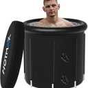 HotMax Ice Bath Tub for Athletes with Water Chiller Interfaces, 99 Gal Cold Plunge Tub for Recovery, Multi-layer 8-Leg Portable Bathtub Adult, Ice Tub for Cold Water Therapy(31.5 x 29.6)