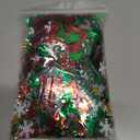 3.5oz Christmas Confetti Table Glitter 5000pcs Metallic Foil Sequins Table Bright XMS and New Year Decoration Party Decoration