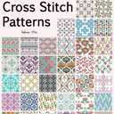200+ Seamless Cross Stitch Patterns: A Massive Collection of Repeating Motifs — Traditional, Geometric, Retro, Ethnic, and Floral Patterns, Paperback