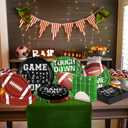 2 x Football Birthday Party Decorations Tableware, Football Party Supplies includes Foot ball Plates and Napkins for Tailgate Party Decorations Touchdown Decorations, 25 Guests