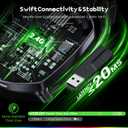 WESEARY Wireless Gaming Headsets for PC, PS5, PS4, Switch, Mac, 2.4GHz Wireless Gaming Headphone with ENC Noise Canceling Microphone, Bluetooth 5.4, Cool Lighting, 50H Battery, 50mm Drivers