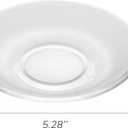 WHJY 6 pcs Clear Glass Plates, 5 inch Glass Plate Set, Small Dessert Plates Tea Plates Bulk