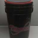 Diamond 6-Gallon Ball Bucket with 30 DOB Baseballs, Black