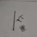 ASkinds Utensil Hanging Rack Stainless Steel Rail Hanger Rod Wall Mounted Pot Pan Lid Holder Cookware Storage Organizer with Sliding Hooks for Kitchen Bathroom