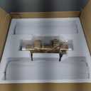 E26 Brushed Brass 2 Light Vanity Lights, Farmhouse Gold Modern Bathroom Wall Lamps with Glass Shade